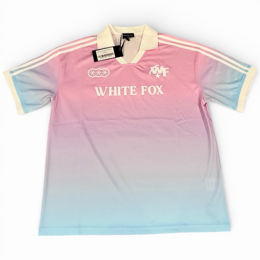 WHITE FOX Oversized Jersey Pink Blue Coquette Balletcore Preppy XXS/XS